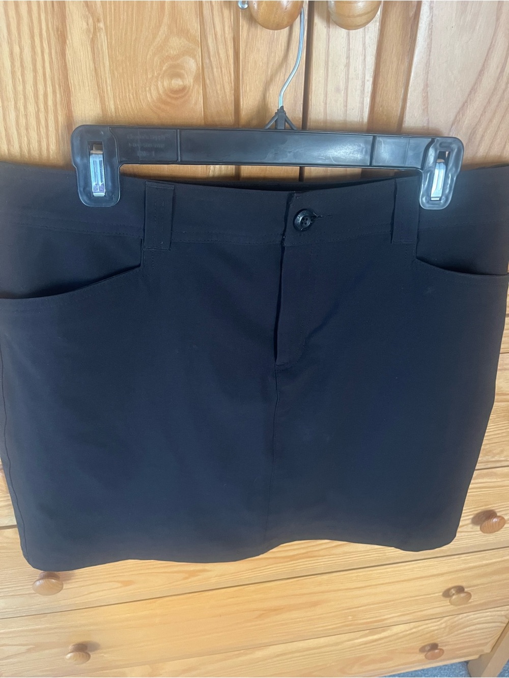 Eddie Bauer 10 Black Stretch Casual Skort
